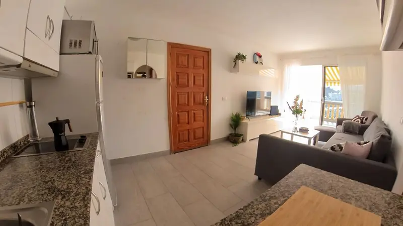 Kitchen and living room